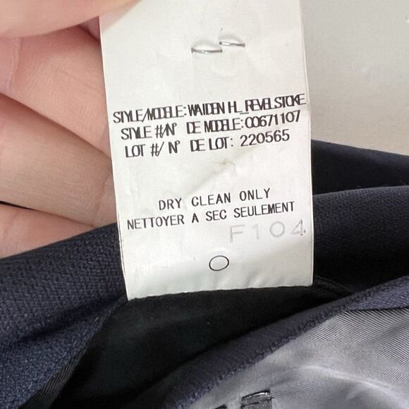 Theory Walden Revelstoke Navy Blue Two Button Double Vent Suit Jacket - Picture 9 of 9